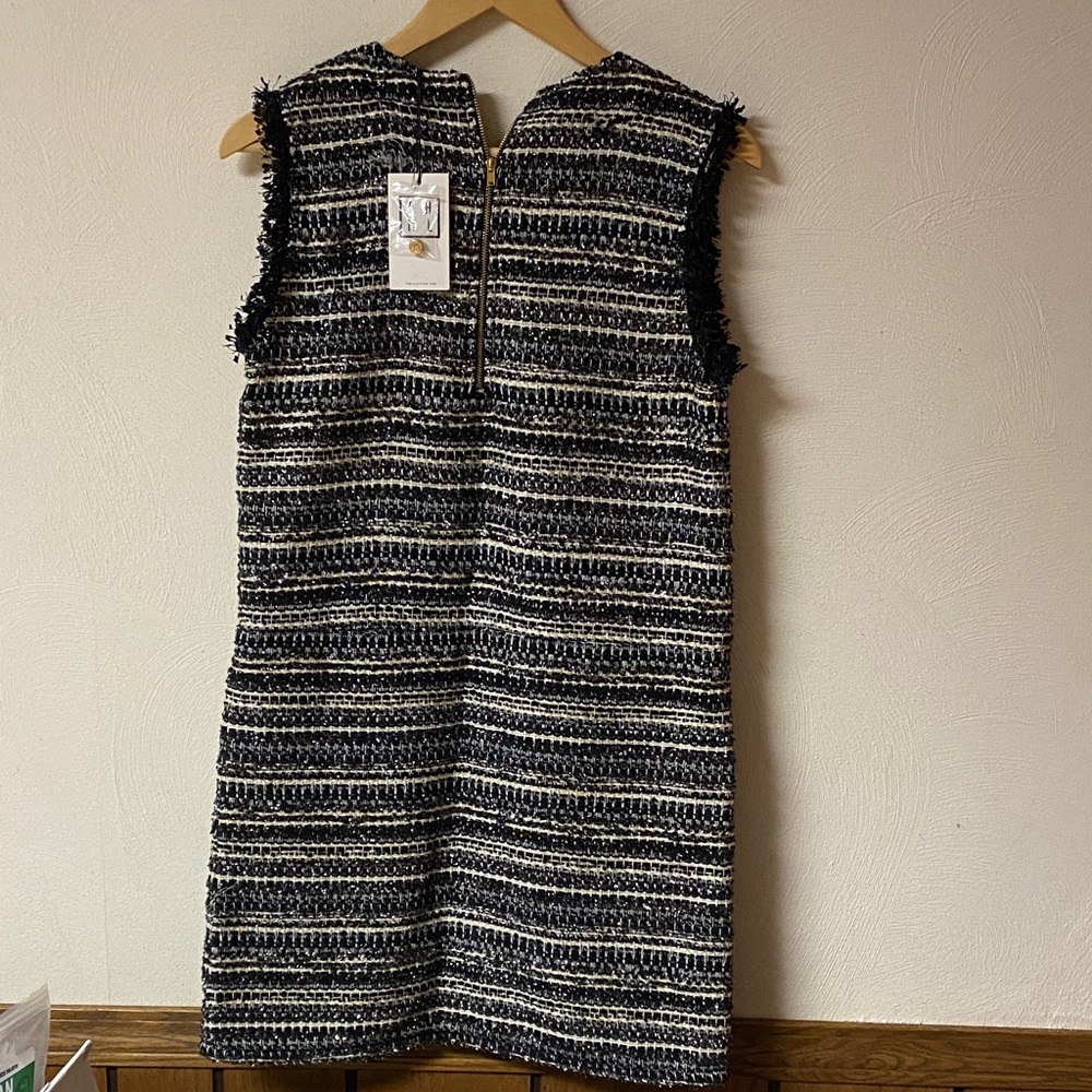 THML - NEW Elegant Black and White Tweed Dress